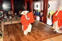 参列者なしで「延年舞」奉納　日光山輪王寺