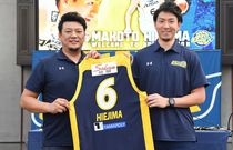 比江島選手がブレックス入団会見