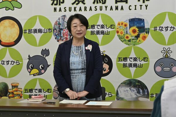災害危険区域の指定に伴う説明会の開催について述べた川俣市長