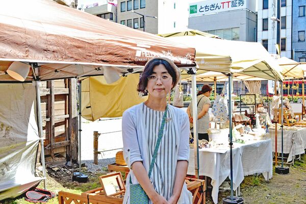 マルシェを主催する稲盛さん