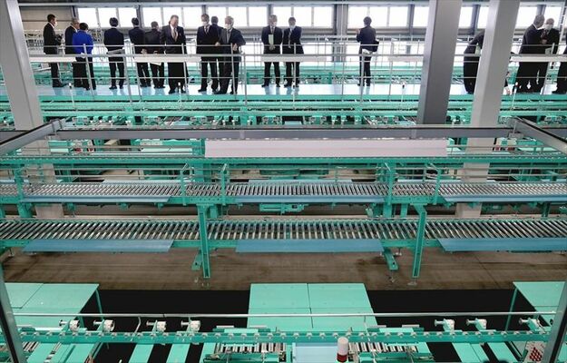 最新設備が導入された選果場
