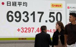 東証最高値 ７万円台迫る
