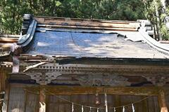 加蘇山神社で銅板盗難