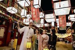天津の楊柳青古鎮、伝統的な中国の祭日に魅力を添える