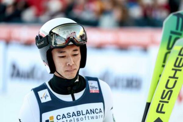 W杯複合男子個人第5戦で精彩を欠いた山本涼太=ラムソー(共同)