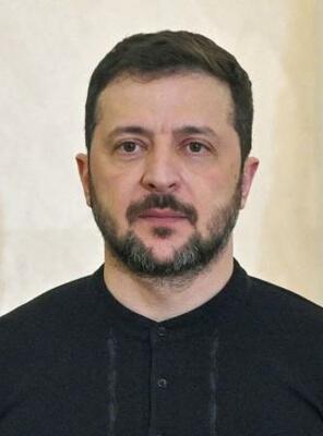 　ウクライナのゼレンスキー大統領（ゲッティ＝共同）