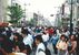 1989年の足利まつりでにぎわう通２丁目付近（足利市提供）