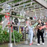 風鈴の音涼やかに　参道に1300個、下野の華蔵寺でまつり