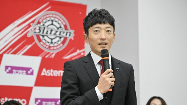 ブリッツェン復帰への思いを語る増田