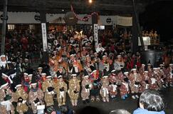 武者の節分 威勢よく