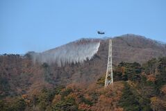 １８日も鎮火せず　鬼怒川温泉の山林火災