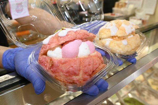 道の駅にしかたのオリジナル商品「キララメロンパン」