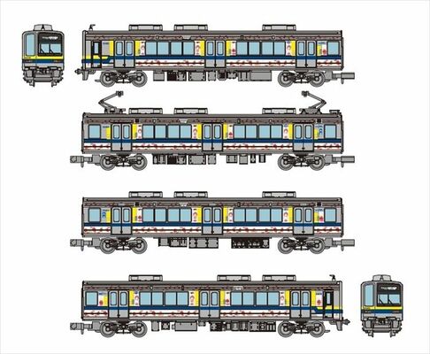 発売される「東武鉄道２０４００型ベリーハッピートレイン４両セット」