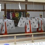 地元中学生が「舞姫」に　岩戸別神社で奉納　優美な舞に惜しみない拍手　塩谷