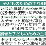 夏休み明け、不安を感じるあなたへ　１人で抱え込まないで　電話やチャット…