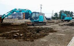 輪島の朝市再興へ、道路工事着工