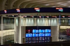 東証、午前終値4万9499円