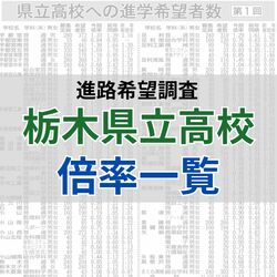 【最新】栃木県立高校（全日制）　2021～25年度の各校の学科別倍率一覧　推移を見える化