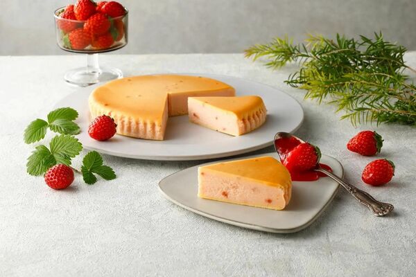 チーズガーデンの「御用邸ストロベリーチーズケーキ」