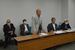 東京高裁の判決後、記者会見を開いた原告団＝24日午後、県庁記者クラブ