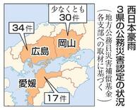 西日本豪雨で公務災害８１件