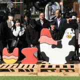 駅周辺をにぎわう場所に　学生らがモニュメント設置　那須塩原
