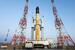 3月、鹿児島県の種子島宇宙センターでエンジン燃焼試験に臨むH3ロケット6号機(JAXA提供)
