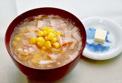 ベーコン入り洋風みそ汁