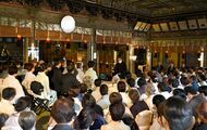 家康公しのび厳かに献茶式　世界遺産・日光東照宮で、450人が参列