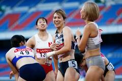 女子１００ｍ障害は清山が優勝