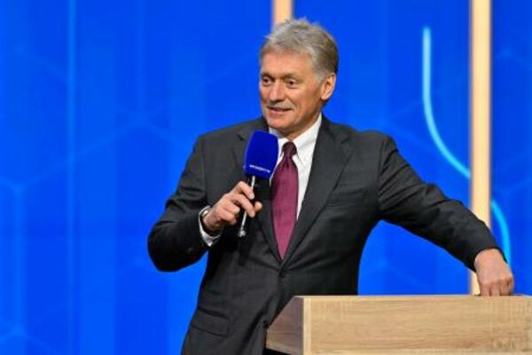 　ロシアのペスコフ大統領報道官＝２５年１２月、モスクワ（ゲッティ＝共同）