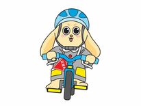 自転車ヘルメット、高校生も着けてね　推進キャラ、足利工業高生考案の「ま…
