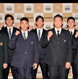 栃木ＧＢ新入団会見　決意新た７人　宇都宮短大付高の中村投手ら
