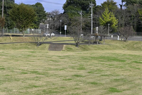 ドッグランが整備される開放型調整池