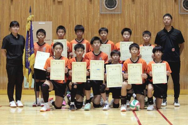 バレーボール男子優勝の清原