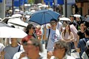 九州北部を中心に気温上昇