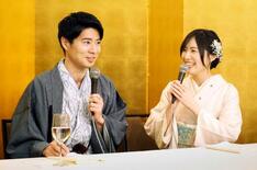 松井珠理奈と辻本達規が結婚会見、出会いはビラ配り中の新郎に「応援の気持…