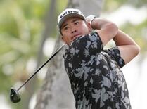 松山英樹らが会場で調整