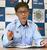 　取材に応じる会津若松地方広域消防本部の青柳誠消防司令長＝５月、福島県会津若松市