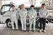 被災地から戻った左から永岡さん、和田さん、松本さん、湯澤さん