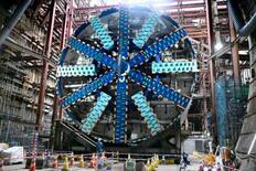 直径１４ｍの掘削マシンが完成