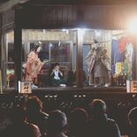夜の神社で神楽舞う　真岡の熊野女体神社が創建400年記念　「天の岩戸開…