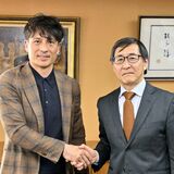 日本サッカー協会宮本会長が下野新聞社来訪　サッカー人口拡大や発展へ意見交換　栃木SCー栃木シティ戦にも言及