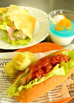 参加者に好評だった料理と夏向けのデザート