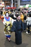 花魁華やか 観衆魅了