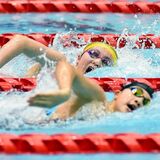 女子12歳の４選手、２種目で標準記録突破　ライバルの存在、エネルギーに　ＪＯＣ春季水泳大会県予選