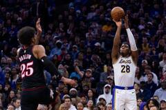 レーカーズ八村塁は17得点