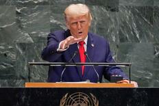 トランプ氏演説でハプニング