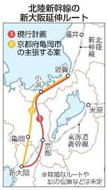 北陸新幹線、亀岡議案を否決