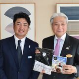 ツアー初Ｖを報告　男子ゴルフ、小林伸太郎が福田知事表敬
